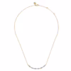 14K Two-Tone Bujukan Bead Bar Necklace with .33ctw Diamonds Fine Jewelry 12