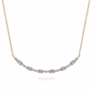 14K Two-Tone Bujukan Bead Bar Necklace with .33ctw Diamonds Fine Jewelry 10