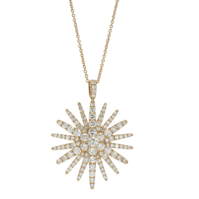 14K Yellow Gold Necklace with 3.02ctw Diamonds 14-18″ 2