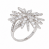 14K White Gold Starburst Ring with 2.86ctw Diamonds Size 7 Fine Jewelry 11