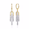 14K Two-Tone Chandelier Earrings with .53ctw Diamonds Earrings 7