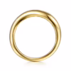 14K Yellow Gold Stackable Wave Ring Size 6.5 Fine Jewelry 24