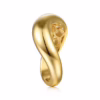 14K Yellow Gold Stackable Wave Ring Size 6.5 Fine Jewelry 26