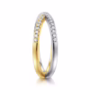 14K Two-Tone Criss Cross Ring with .26ctw Diamonds Size 6.5 Fine Jewelry 15