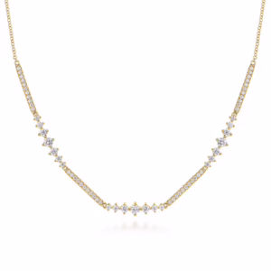 14K Yellow Gold Necklace with 1.51ctw Diamonds