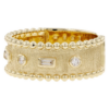 14K Yellow Gold Ring with .11ctw Diamonds Size 7 Fine Jewelry 12