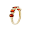 14K Yellow Gold Ring with 1.62ctw Garnets & .12ctw Diamonds Size 7 Fine Jewelry 11